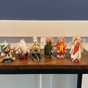 Festive Holiday Figurine Set - Multicolor